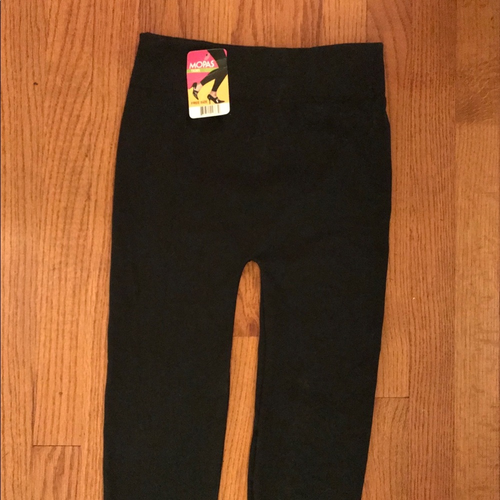Black fleece lined leggings